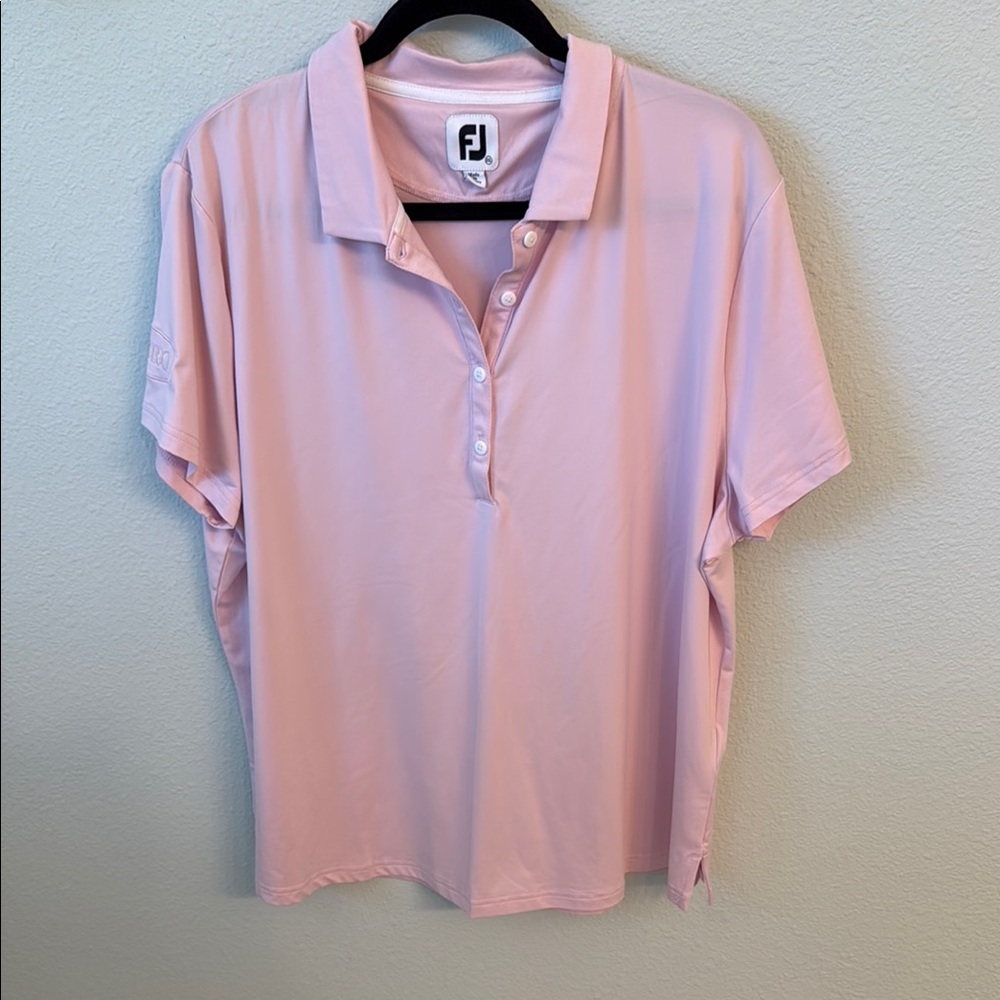 FootJoy Women's Light Pink Button Down Shirt